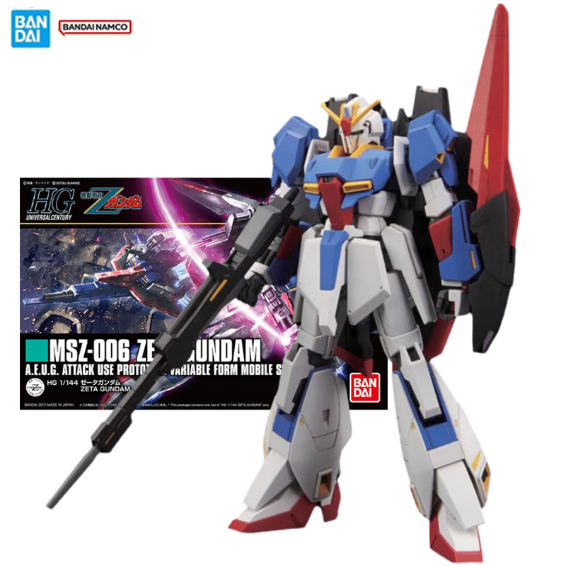 Model Kit Zeta Gundam - Bandai oryginalna oryginalna figurka Gundam zestaw