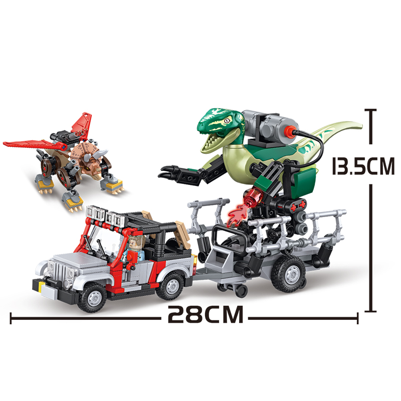 490 ELEMENTÓW MOC Jurassic Din – Model Kit Jurassic Park recenzja i cena